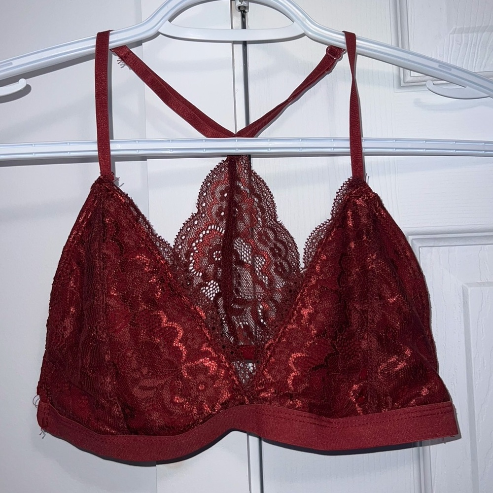 Deep red Essentials bralette